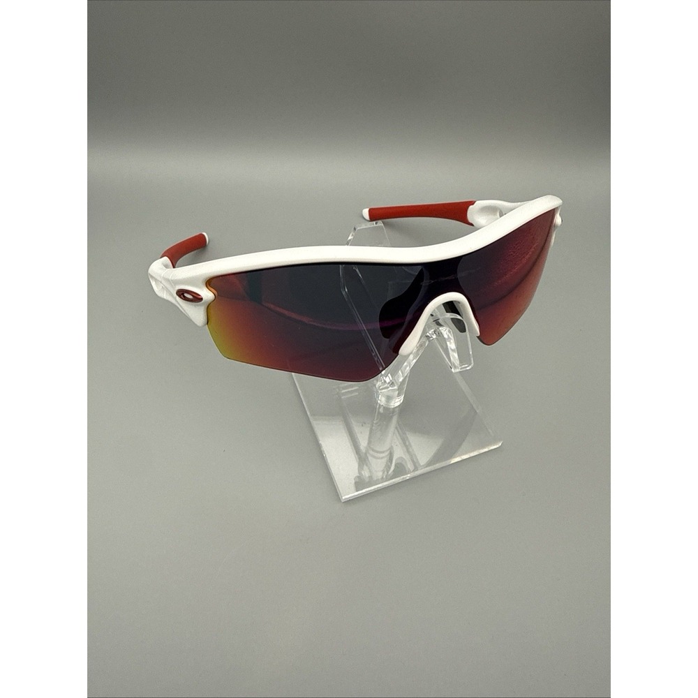 Oakley Authentic 009211 Radar Ev Men's Sunglasses PolishedWhite Frame Prism Lens